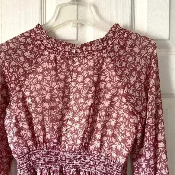 Anthropologie Gal Meets Glam Wimberly Smocked Mini Dress. Size 4 P - Picture 14 of 16